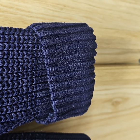 VINTAGE FISHERMAN Cozy Knit Navy and Cream Cardigan See Measurements For Size - Picture 6 of 6